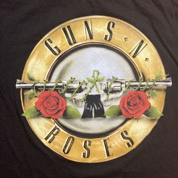 Guns ‘N Roses Logo Graphic Tee (Sz Small - Men / Women) Black Frog Band T-Shirt - Picture 2 of 4